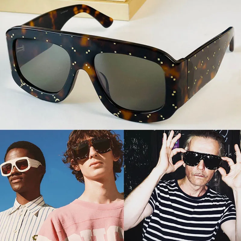 Luxury Men Cyclone Sunglasses Designer Flying 0980 Vintage pełny litera druk kwadratowe okulary podróżne Awant-cal-cale-catuse styl najwyższej jakości obudowa anty-ultrafioletowa