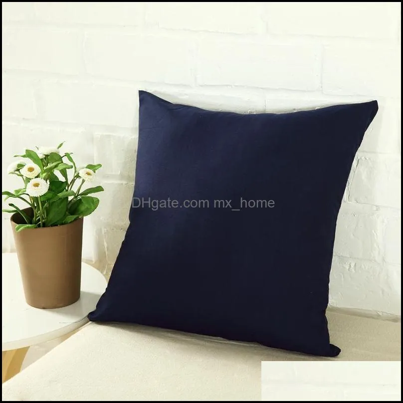 pillow case pure color polyester white pillow cover cushion covers decor blank christmas decors gift 45 45cm