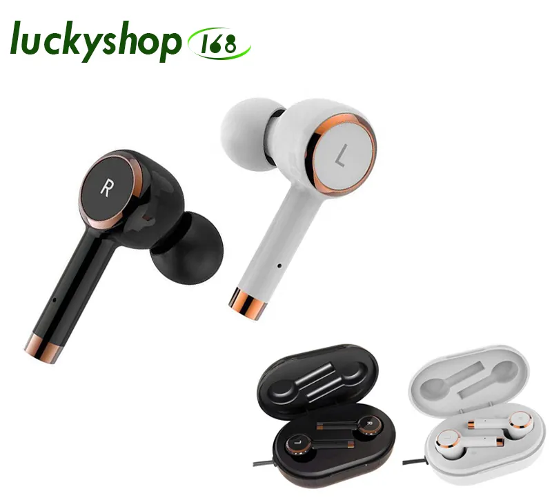 Comprar Auriculares deportivos inalámbricos con cancelación de ruido para  negocios, cascos impermeables para colgar, de un solo oído, Bluetooth 5,2