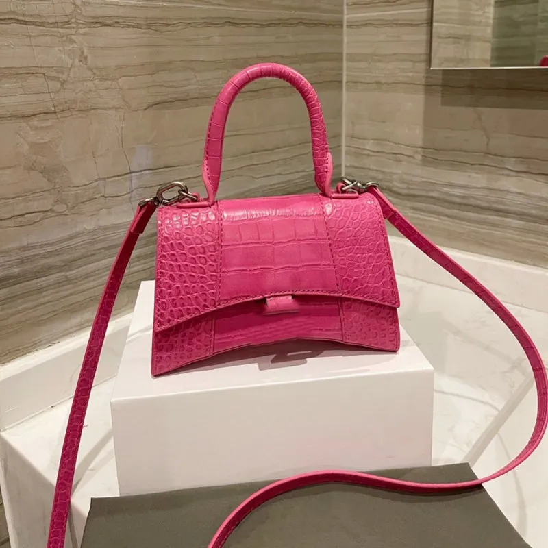 2022 modna torebka z klepsydrą damska markowe torby luksusowa skórzana klasyczna portfel w stylu vintage uchwyt do portfela kwadratowy