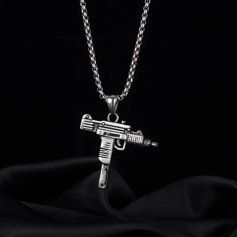 Pendentif Colliers Forme Collier Cool Gothique Hip Hop Armée Style Mâle Chaîne Hommes BijouxPendentif