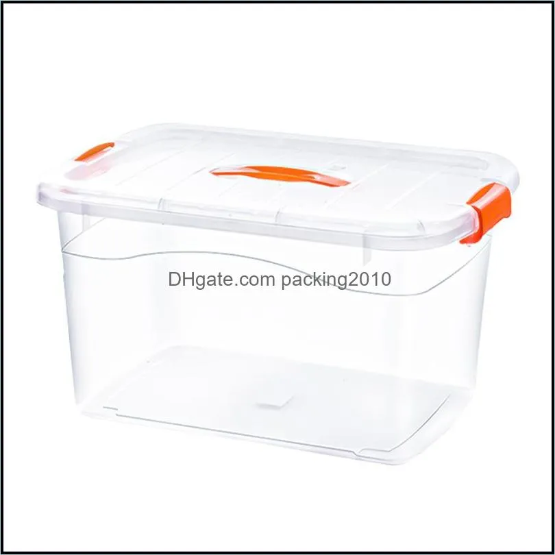 plastic storage box clear storages bins transparent plastics stackable container with lid home supplies organizationyfa2872