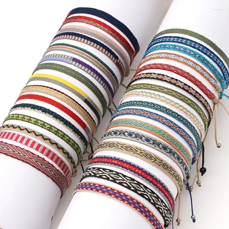 Braccialetti con ciondoli GO2BOHO intrecciato per le donne modello Boho gioielli amicizia braccialetto di corda tessuto vintage braccialetti tessili fatti a mano Fawn22