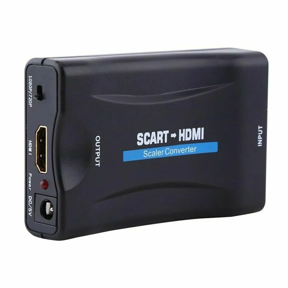 1080P Scart Converter Audio Upscale Video Adapter for HDTV Sky Box STB for Smartphone HD TV DVD Newest313w