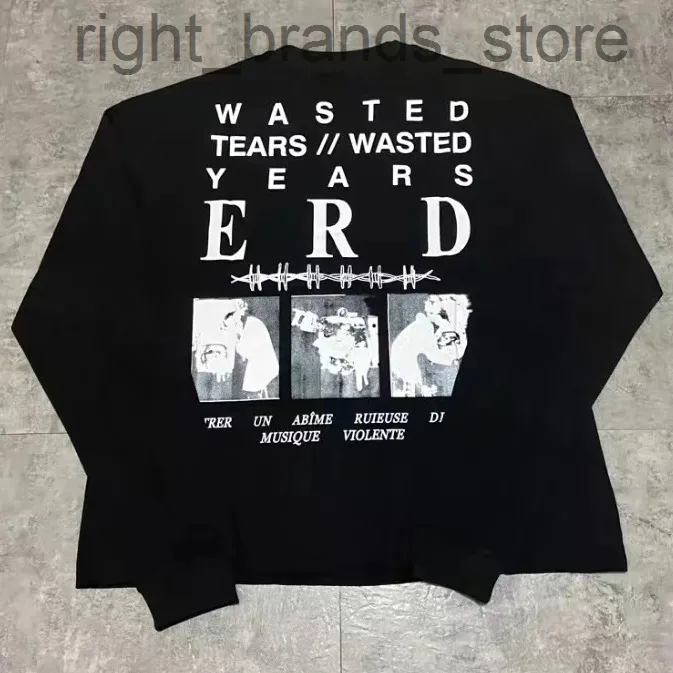 特大のERD長袖Tシャツ男性女性W220810