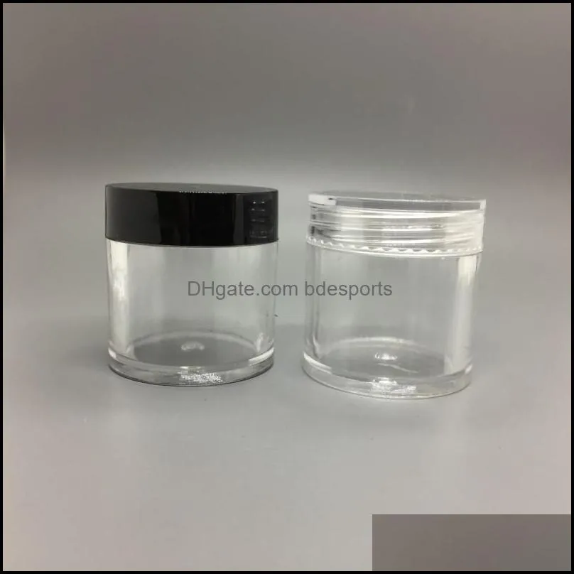 10G ML Round Plastic Cream Empty Jar Cosmetic Container Sample Jar Display Case Cosmetic Packaging 10ML Mini plastic bottle