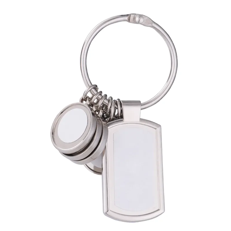 12 Pcs Sublimation Blank Keychains Heat Transfer Key Chain Double