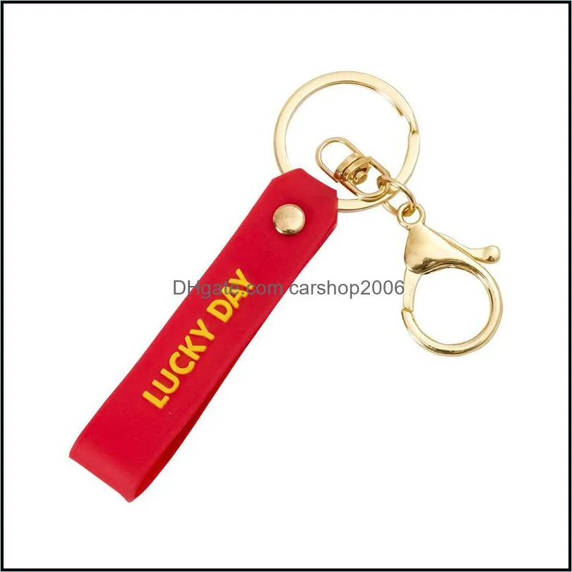 fedex key chain bag pendant letter pvc soft rubber schoolbag party favor key chain lanyard luck day handrope schoolbag pendant