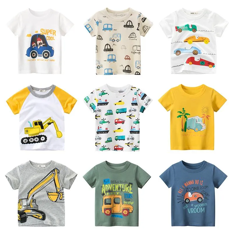 Camiseta de camisetas camiseta para garotas infantis meninas meninas de menino de 2 a 8 anos de desenho animado impressão de roupas de bebê de algodão para crianças roupas para crianças