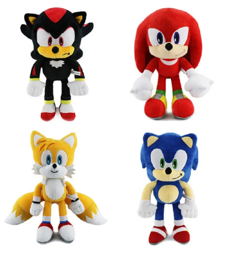 Фабрика оптовые 4 цвета 30 см. Новый сверхзвуковый еж Super Sonic Plush Doll Toy Kids's Gift