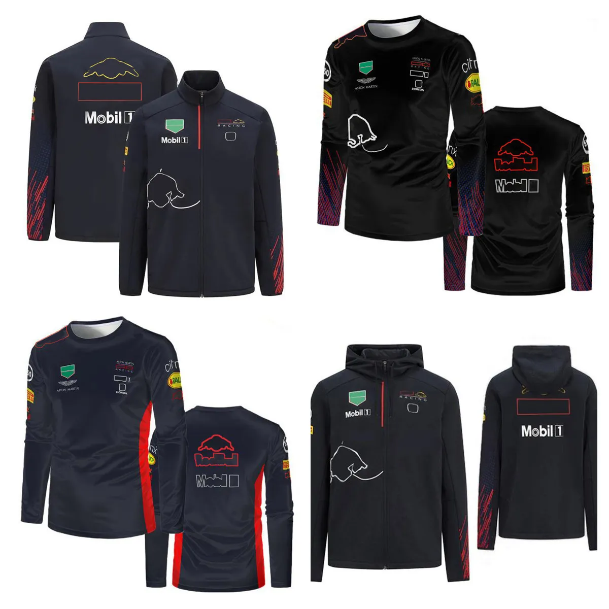 Felpa con cappuccio da corsa F1 di Formula 1 primavera e autunno, stessa personalizzazione