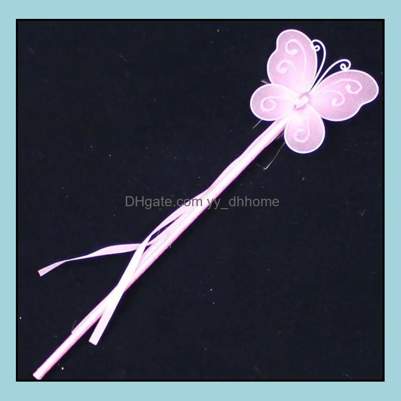 500pcs girls princess butterfly fairy wand magic sticks birthday supplies wedding favors and christmas gifts sn1115