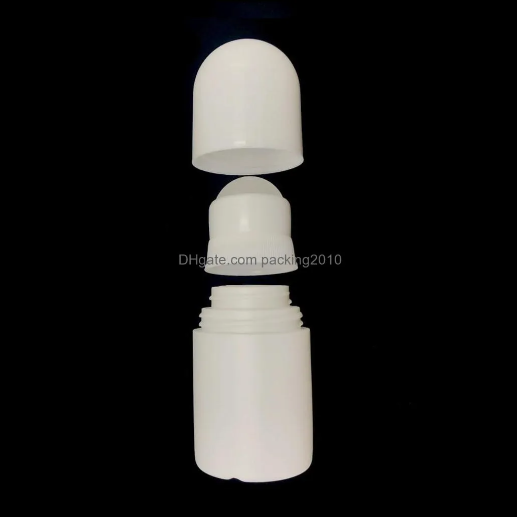 30ml Plastic Roll On Bottles White Empty Roller Bottle 30cc Rol-on Ball Bottle Deodorant Perfume Lotion Light Container