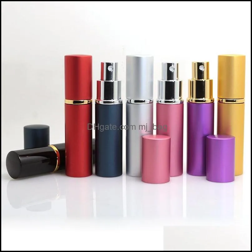 10ml perfume spray bottle divided into conventional portable push parfum bottles metal shell glass liner pae10627