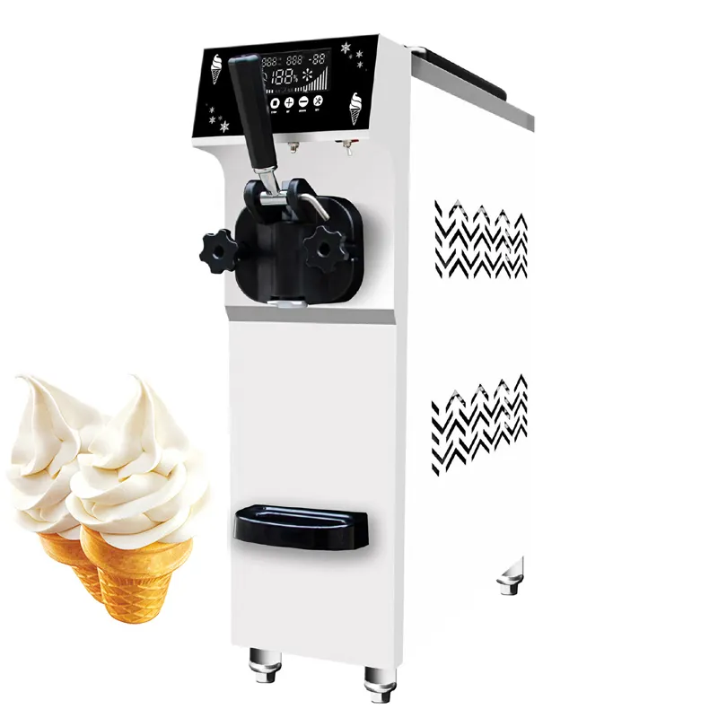 Factory Direct Mini Home Automatic Vertical Italian Desktop Högkvalitativ lågpris Soft Ice Cream Machine