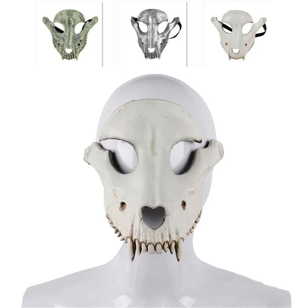 Festliche Partyzubehör Schafkopfmaske Halloween Totenkopf Cosplay Horror Requisiten