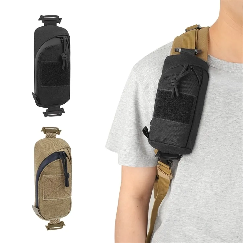 Tactical Molle Military EDC Tool Phone Pouch Hunting Accessory Shoulder Strap Pack Compact Bag for Outdoor Sport 220727