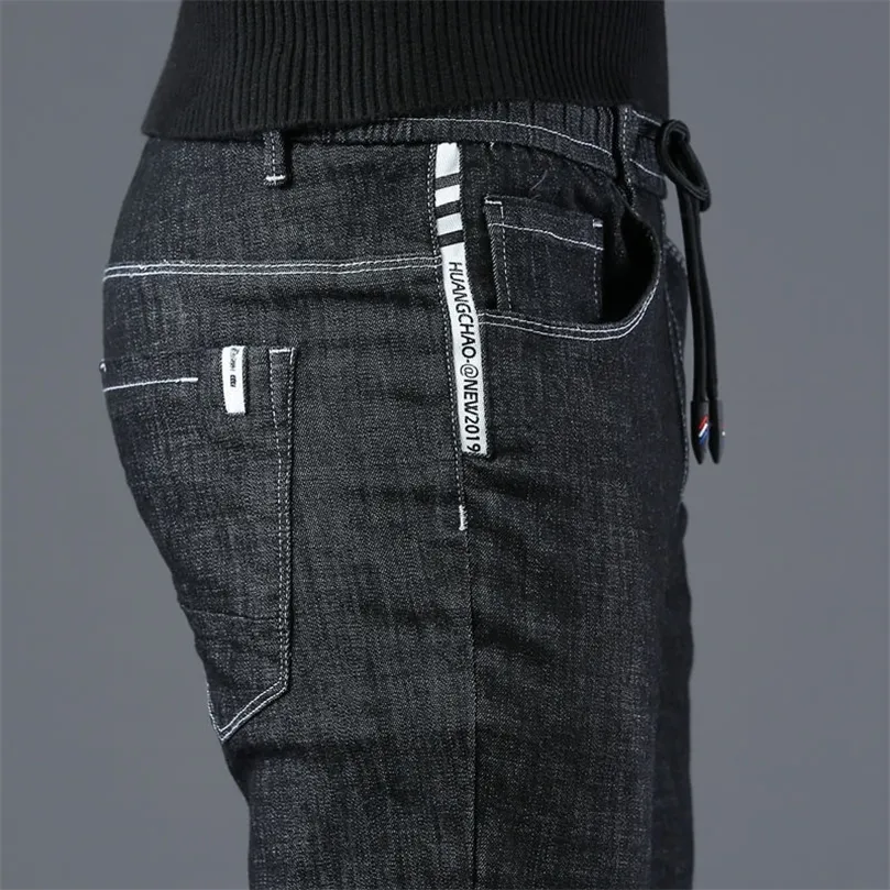 ICPANS Korea Skinny Jeans Männer Slim Fit Schwarz Blau Elastische Taille Bleistift Denim Hosen Männer Frühling Sommer 201128