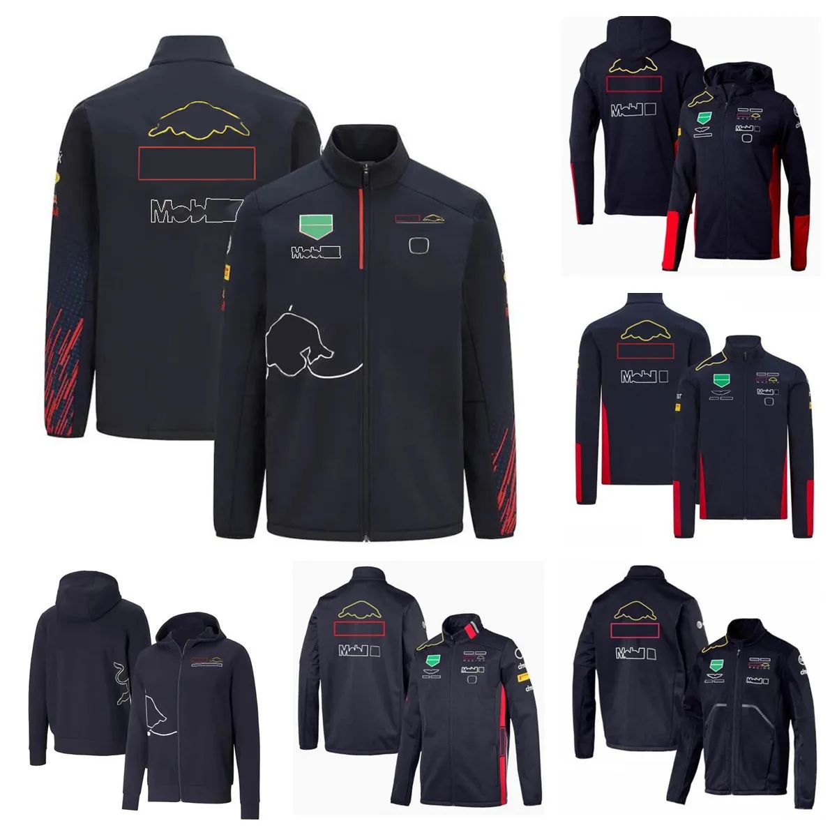 Veste à capuche de course F1 Formule 1 avec le même uniforme d'équipe de course personnalisé, combinaisons de sport SBA2