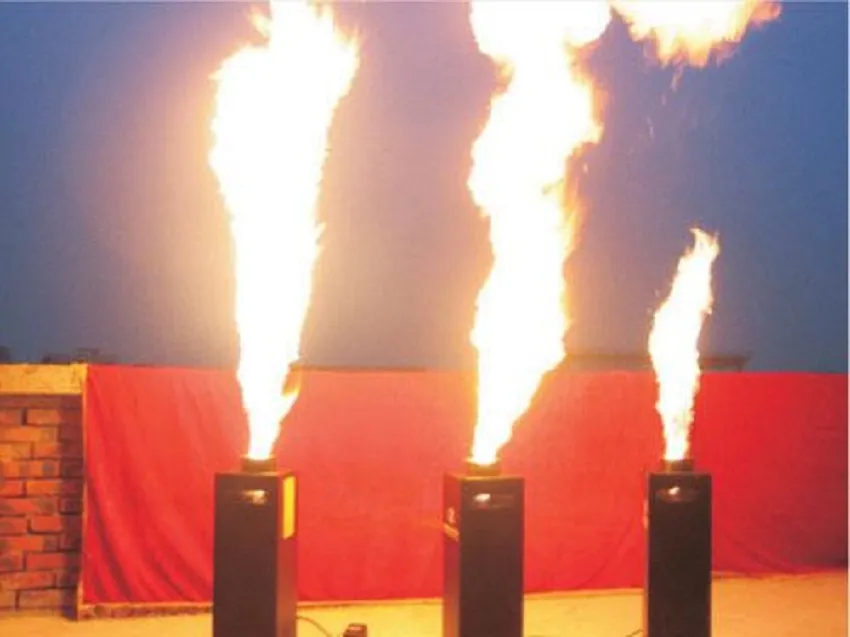 Éclairage de scène d'effets d'étape de contrôle du feu DMX de machine de flamme
