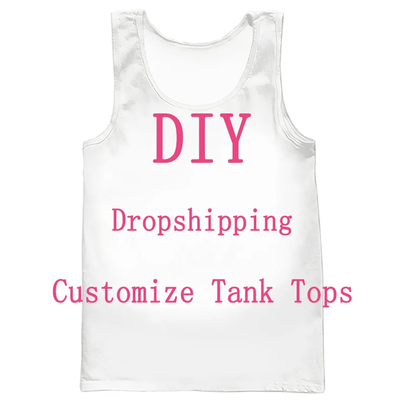 We Accept Dear Customer DIY Design Anime P o Star Singer Pattern Vest Men Women 3D Printed Street Tank Tops B10 220704