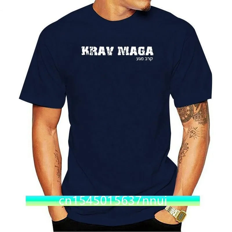 Mannen T-shirt Krav Maga Instructeur Zelfverdediging Martial Art 100% Katoen Zwart T-shirt 220702