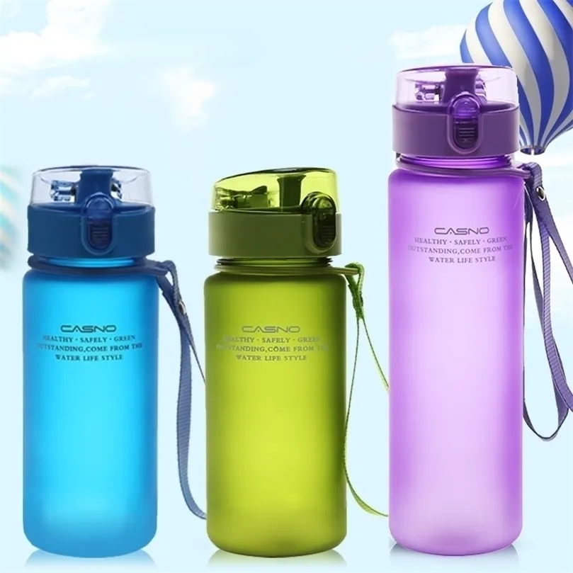 Yüksek kaliteli su şişesi 560ml Tur Açık Hava Spor Sızdırmaz Mühür Okulu Şişeleri Çocuklar İçin Tritan İçecek Yazılımı BPA ÜCRETSİZ 220714