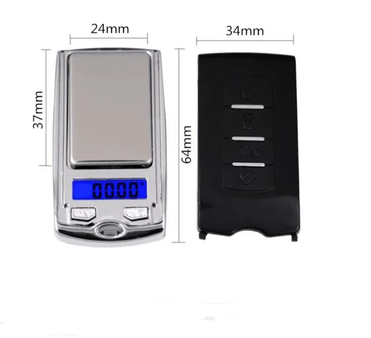 Mini Precision Digital Scales For Silver Coin Gold Diamond Jewelry Weight Balance Car Key Design Weights Electronic Scales 200g/0.01g SN4903