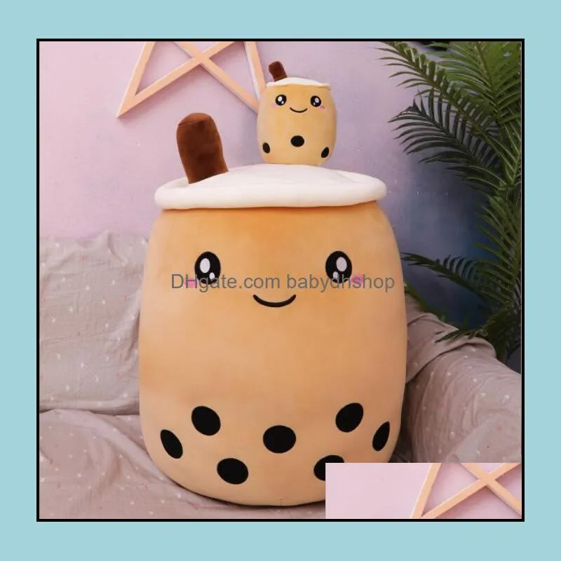 bubble tea plush toy stuffed animal cute food cup milk boba plush soft cushion birthday gift