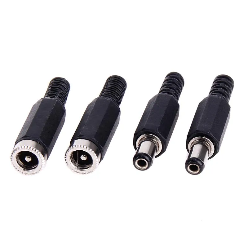 Other Lighting Accessories 20pcs/lot 12V/3A Female Male Socket DC Power Plug Jack Connector Adapter 5.5x2.1mm JackOther
