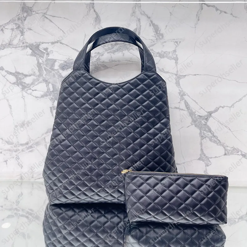 Högkvalitativ läder Tote Oxford Shoppingväska Designer Handväska axelväskor hink förpackning plånbok denim pochette stor kapacitet handväska totes