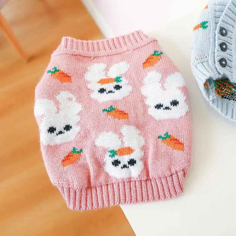 Dog Apparel Clothes Cute Sweater Cardigan Shirt Fit Small Puppy Pet Cat All Seasons Costume CoatDog ApparelDog