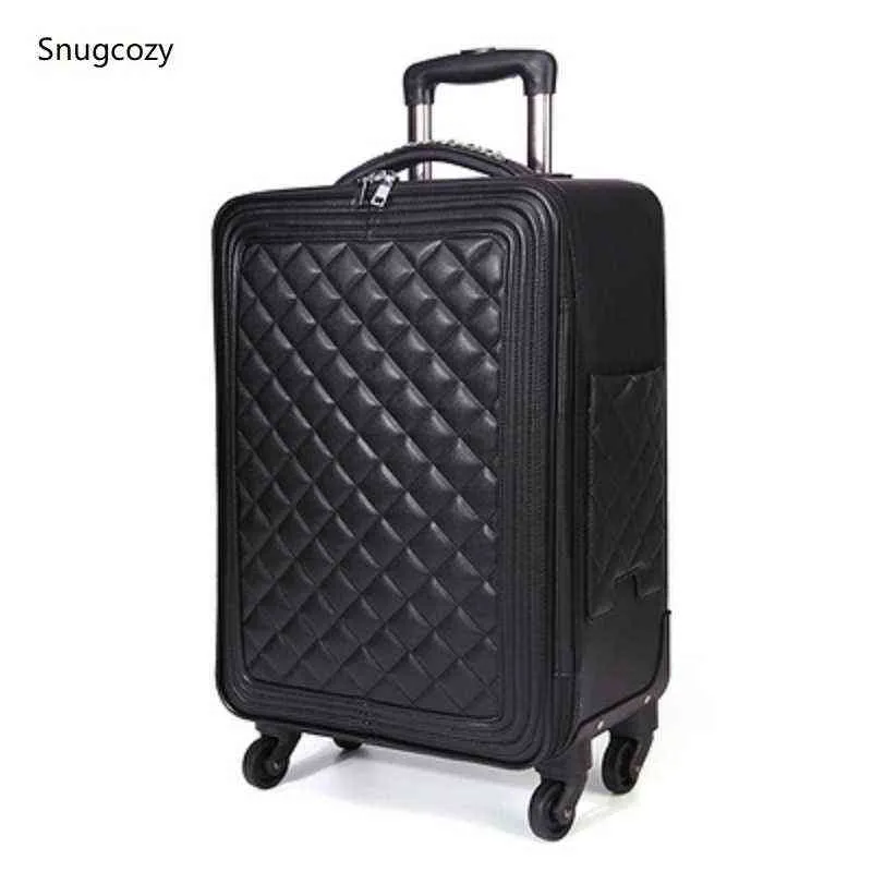 Snugcozy International Fashion Inchサイズのハンドバッグとローリング荷物スピナーブランドNOBLE LUXURY BOARDING SUITCASE J220708 J220708