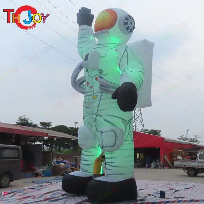 6 m 20 Fuß hohe Outdoor -Spiele LED Lighting Riesen aufblasbarer Astronaut Ballon7982503