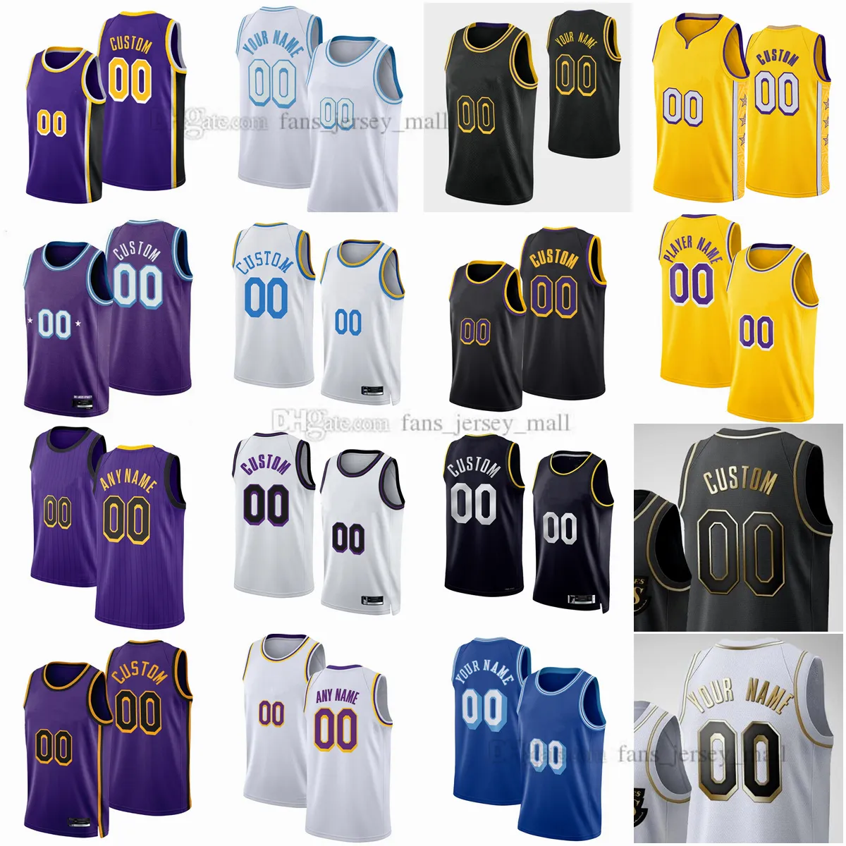 Custom Printed 2023 New Basketball Jerseys Austin 15 Reaves 21 Cole Swider 14 Stanley 10 Max Johnson Christie Javante McCoy Fabian White 35 Wenyen Gabriel Jones