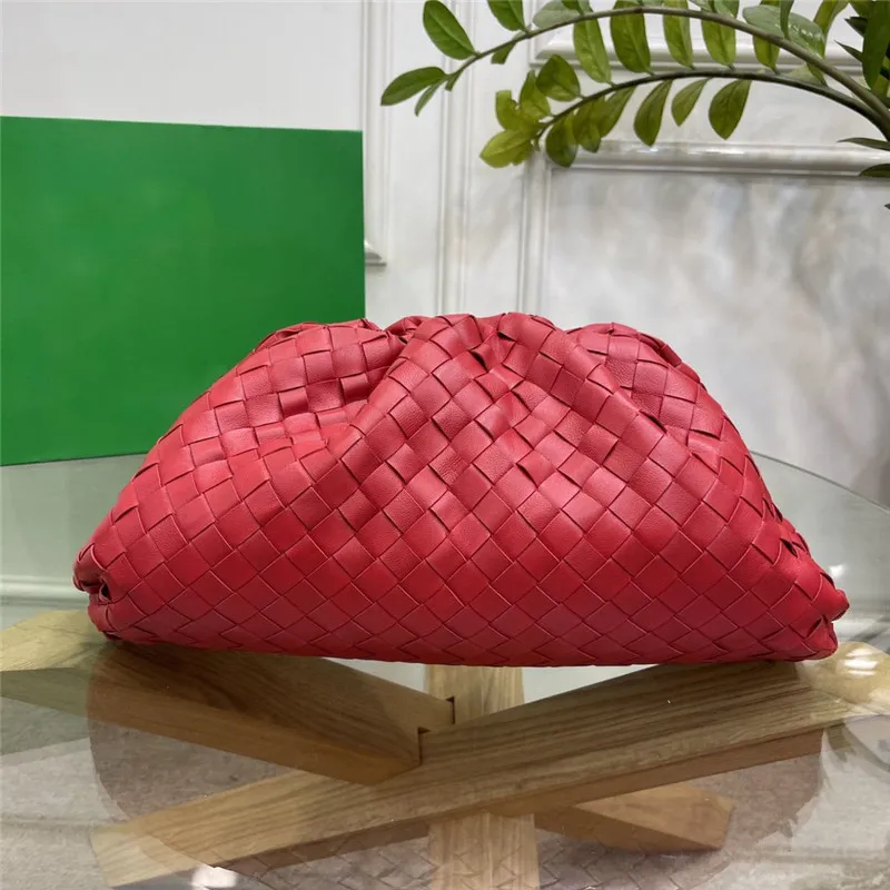 10A Designer Luxury Red pré-aimé la pochette Intrecciato en cuir en cuir Italie 98062 Sac à épaule 7A Taille de qualité 39 * 9 * 19cm