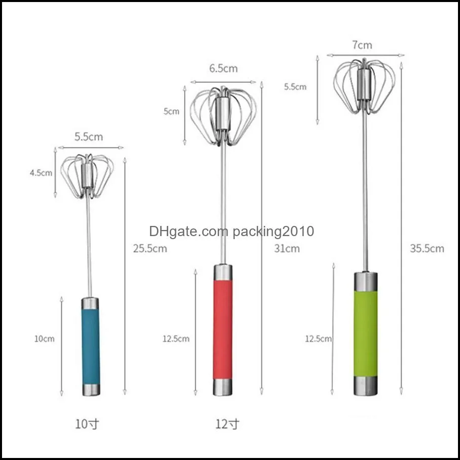 Other Bakeware Stainless steel semi-automatic rotary egg beater press-type household whipped cream baking stirring stick manual