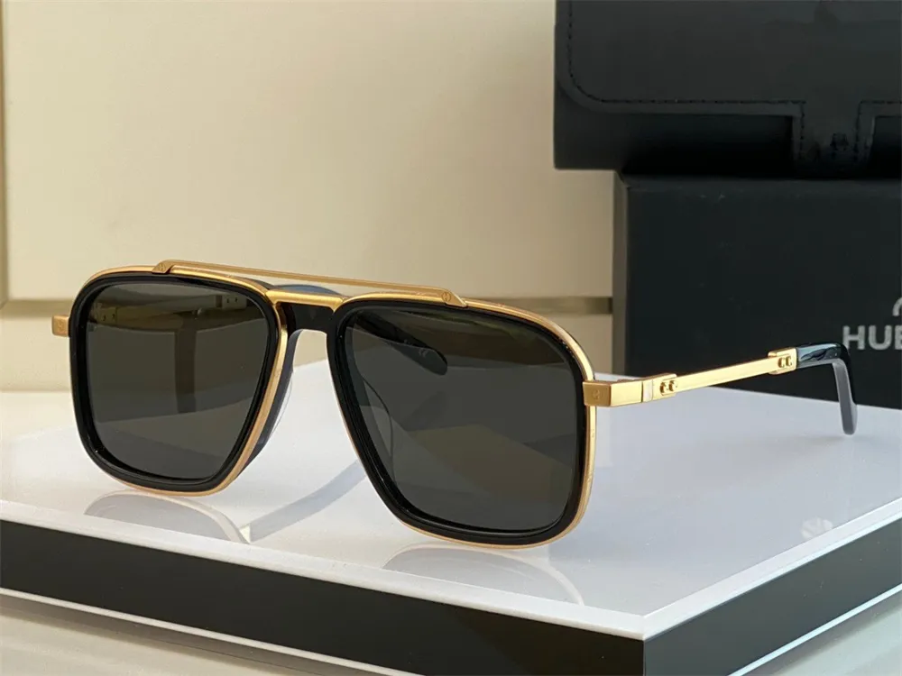 Designersolglasögon för män Mode Lyx Märkesstil Herr Vintage Retro Solglasögon Metall Fyrkantig Form Kvinnor Guldbåge Unisexglasögon UV 400 lins 019