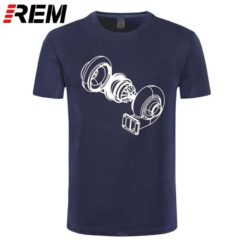 Explodiertes Turbo-Auto-T-Shirt Herren-Erwachsener Tops Kleidung Crew Hals T-Shirt Print Jugend T-Shirts Plus Size 220521