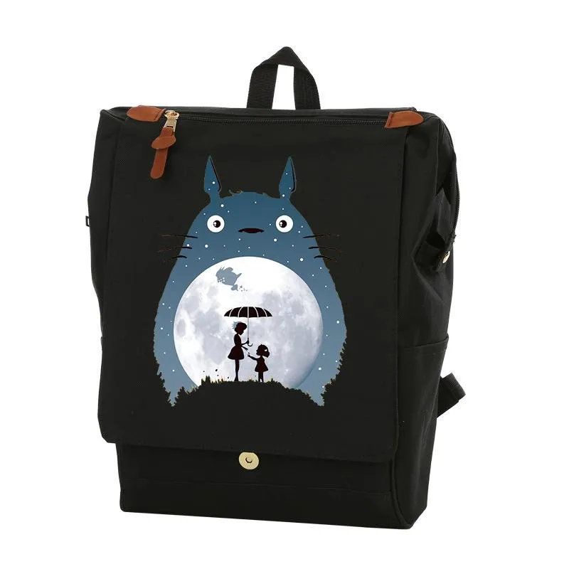 Rucksack Mode süße Totoro -Mädchen für Schulschüler Reise Schulter -Rucksäcke Kinder Kinder Schoolbags Laptop -Tasche