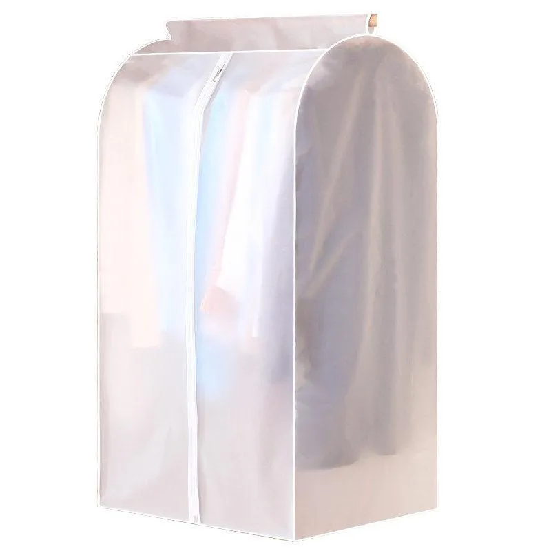 Cadeau Wrap Inplostoptransparent PEVA vêtements suspendus couverture sacs de rangement givré ménage manteau anti-poussière costume armoire pochette organisateur cadeau