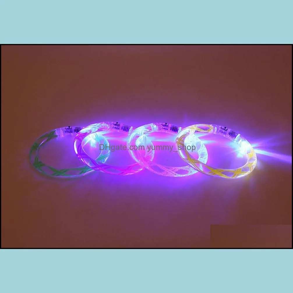 Wholesale light up toys Led flashing blinking bracelet Hand Ring Bracelets for party decoration for free ship