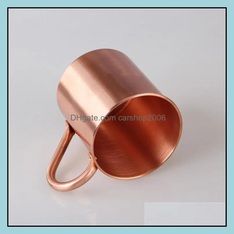 pure copper mug cup 420ml copper mug beer durable handgrip copper mug travel customized logo supported