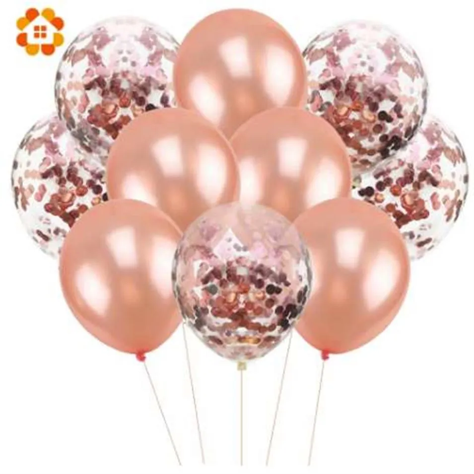 10шт/лот 12 -дюймовый конфетти воздушные воздушные шары с днем ​​рождения воздушные шарики гелиевые шарики украшения свадебные баллоны для вечеринки 2113