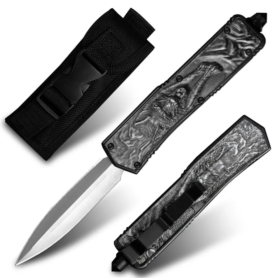 MT Wolf CNC Automatic Knife Field Survival Military Tactical Fighting Knife Camping Hunting Self Defense Pocket EDC Tool Belt Shea330o
