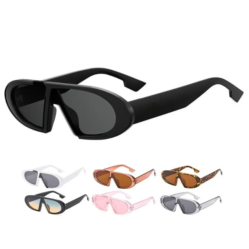 선글라스 브랜드 디자이너 패션 OBLIQUE 중형 PC 프레임 UV 보호 남성 여성 복고풍 음영 Sun GlassesSunglasses