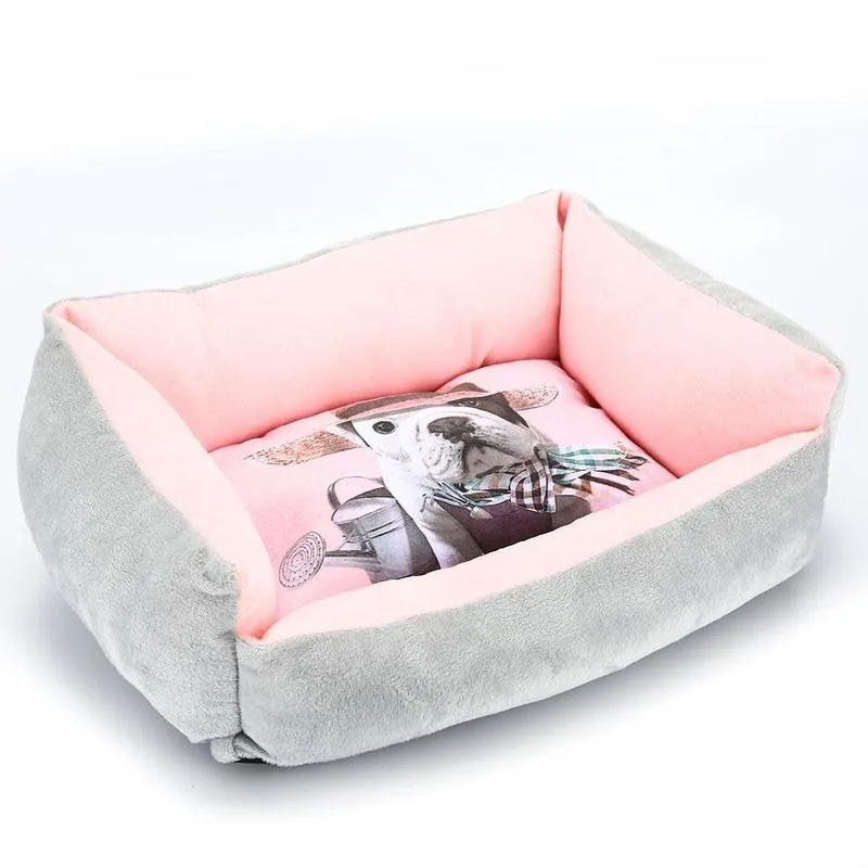 Pet Cat Dog Beds Soft Breathable Cotton Dog Sofas House For Dogs Bed Rest Hand Wash Bottom Waterproof Anti-Slip Dog Bed (23)