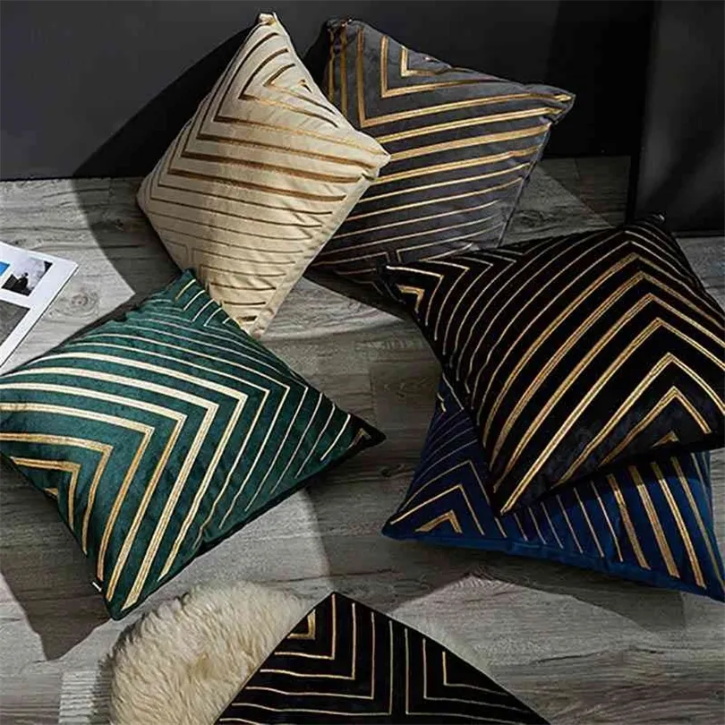 45x45 geometrik dekorasyon yastık kapağı ev kanepe yastık kılıfı oturma odası dekor sandalye atma yastıkları 30x50 210401