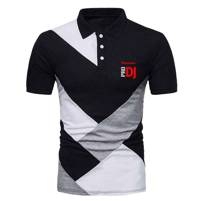 Pioneer PRO DJ Polo Manica Corta Estate Bello Moda Uomo Uomo Top Abbigliamento 220504