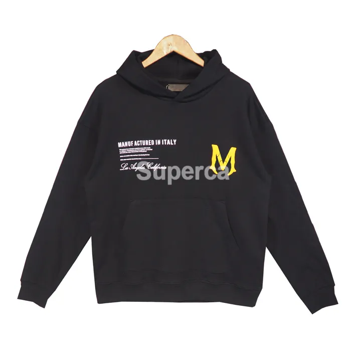 2022 man designers clothes men designer hoodies mens letter logo print terry coats sweatshirt hoodie hooded amr sweater euro size